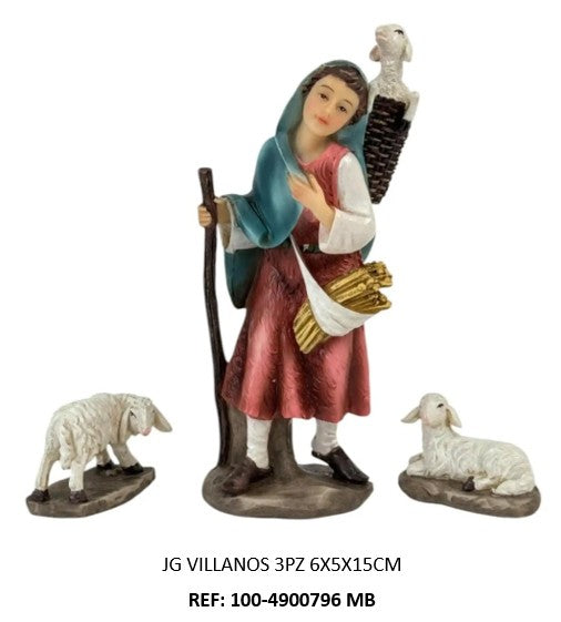 Villanos 3piezas 15cm
