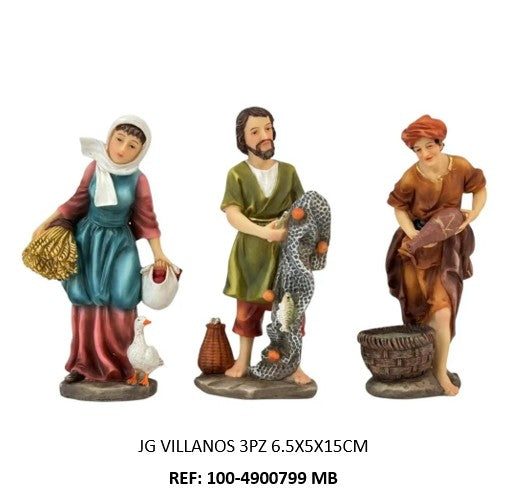 Villanos 3piezas 15cm