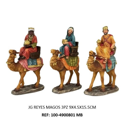 Reyes magos 3piezas 15cm