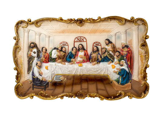 Placa De La Ultima Cena De 37 x 62 cm