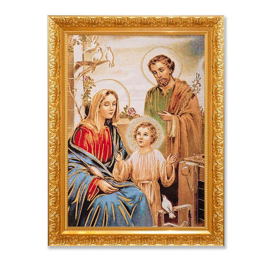 Gobelino Sagrada Familia De 85 X 60 Cm Cuadro