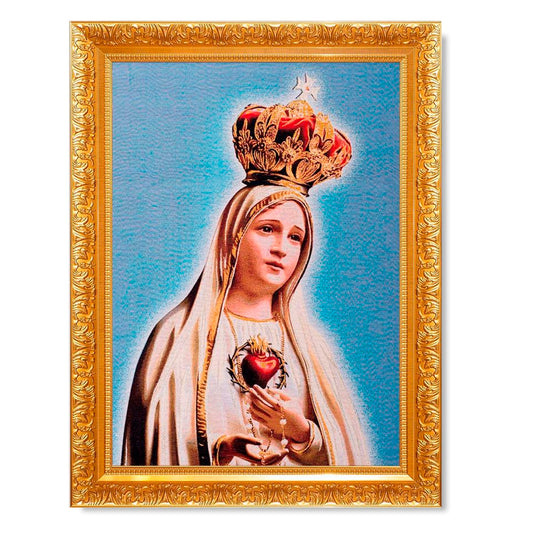 Gobelino Sagrado Corazon De María De 85 X 60 Cm Cuadro