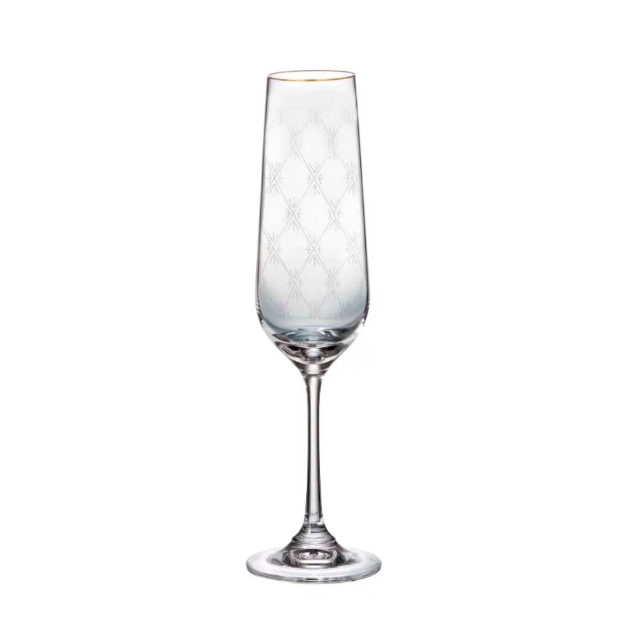 Copas Champagne Flauta Strix Honeycomb 200 ml Set x 6 Piezas