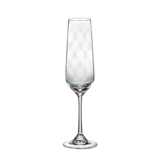 Copas Champagne Flauta Strix Honeycomb 200 ml Set x 6 Piezas