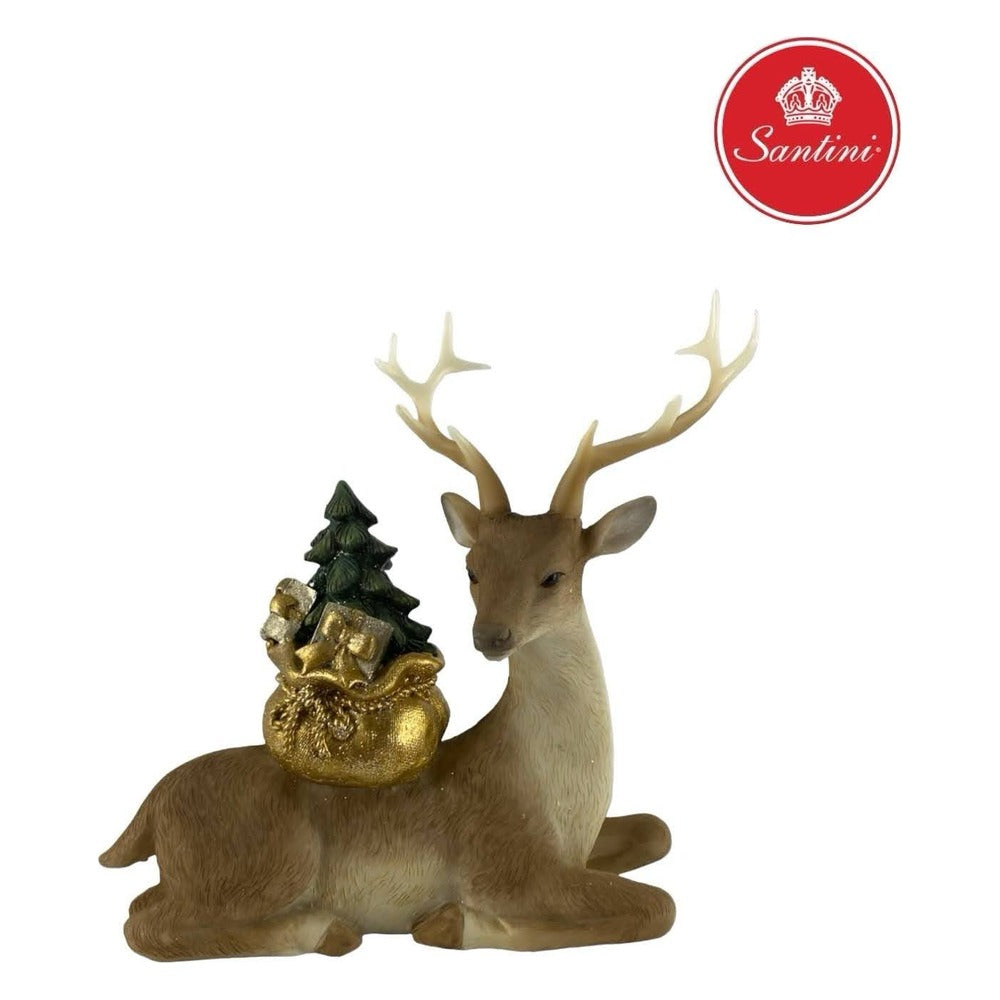 Reno Navideño Decorativo De 16.5 x 17.5 cm