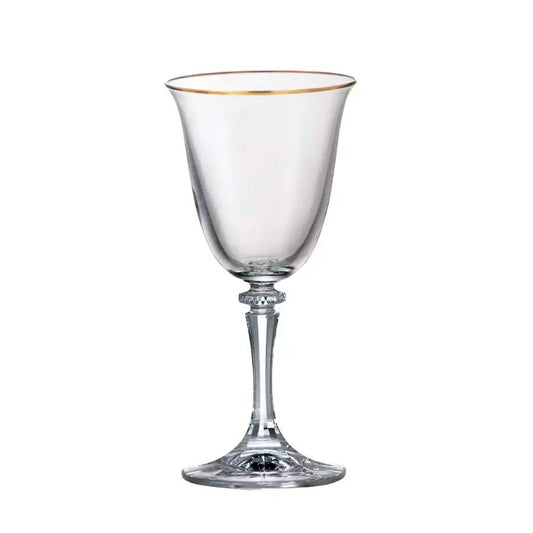 Copas de Vino Branta Gold 250 ml Set x 6 Piezas