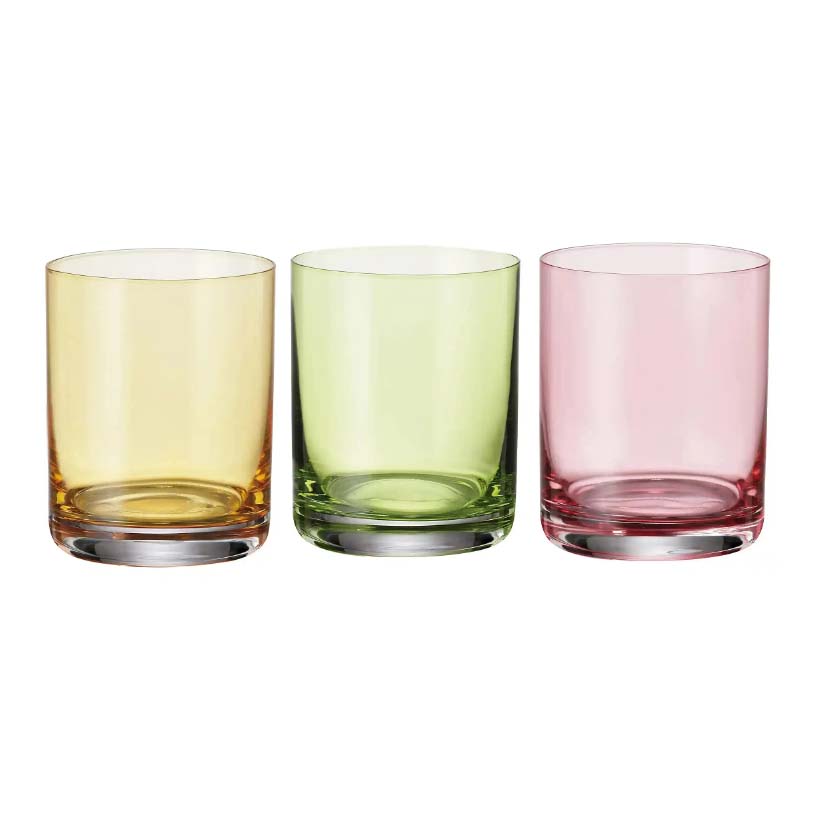 Vasos Whisky Larus Colors 320 ml Set x 6 Piezas