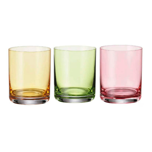 Vasos Whisky Larus Colors 320 ml Set x 6 Piezas