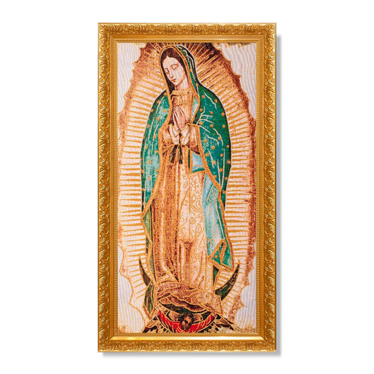 Gobelino Virgen De Guadalupe 135 x 75 Cm Cuadro