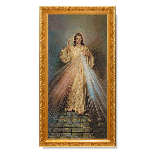 Gobelino Jesus Misericordioso 135 x 75 Cm Cuadro
