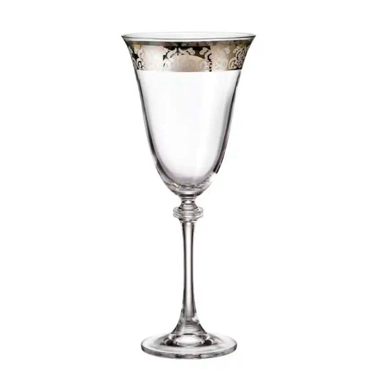 Copas de Vino Alexandra Platinum 350 ml Set x 6 Piezas