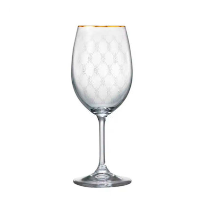 Copas de Vino Rojo Sylvia Honeycomb 350 ml Set x 6 Piezas