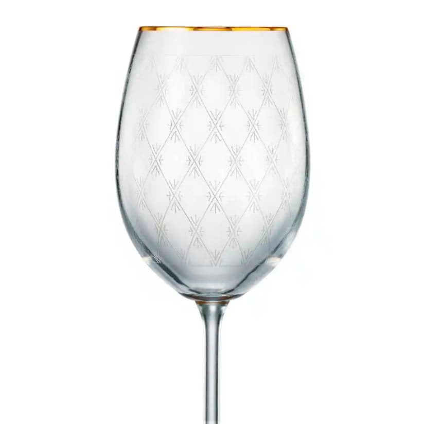 Copas de Vino Rojo Sylvia Honeycomb 350 ml Set x 6 Piezas