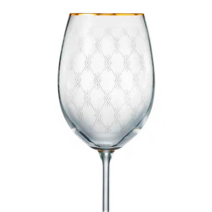 Copas de Vino Rojo Sylvia Honeycomb 350 ml Set x 6 Piezas