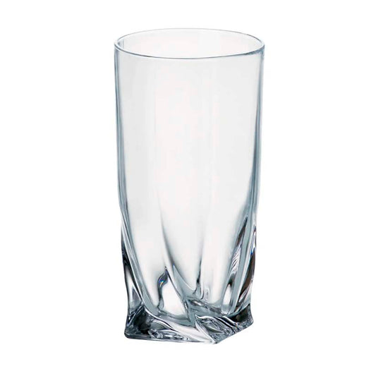 Vasos de Cristal Quadro HB 350 ml Set x 6 Piezas
