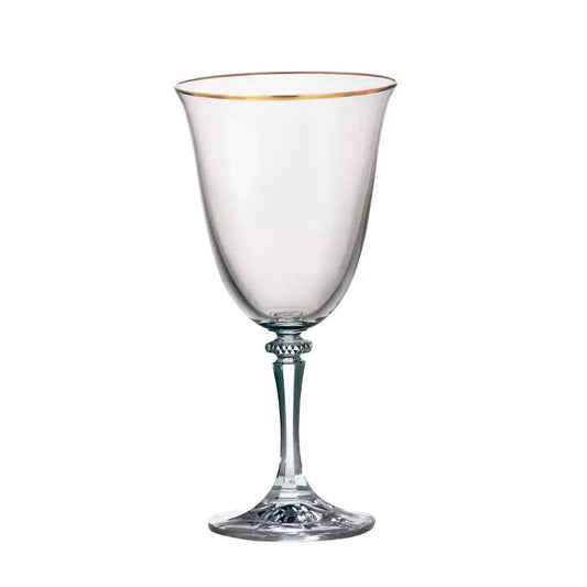 Copas de Vino Branta Gold 360 ml Set x 6 Piezas