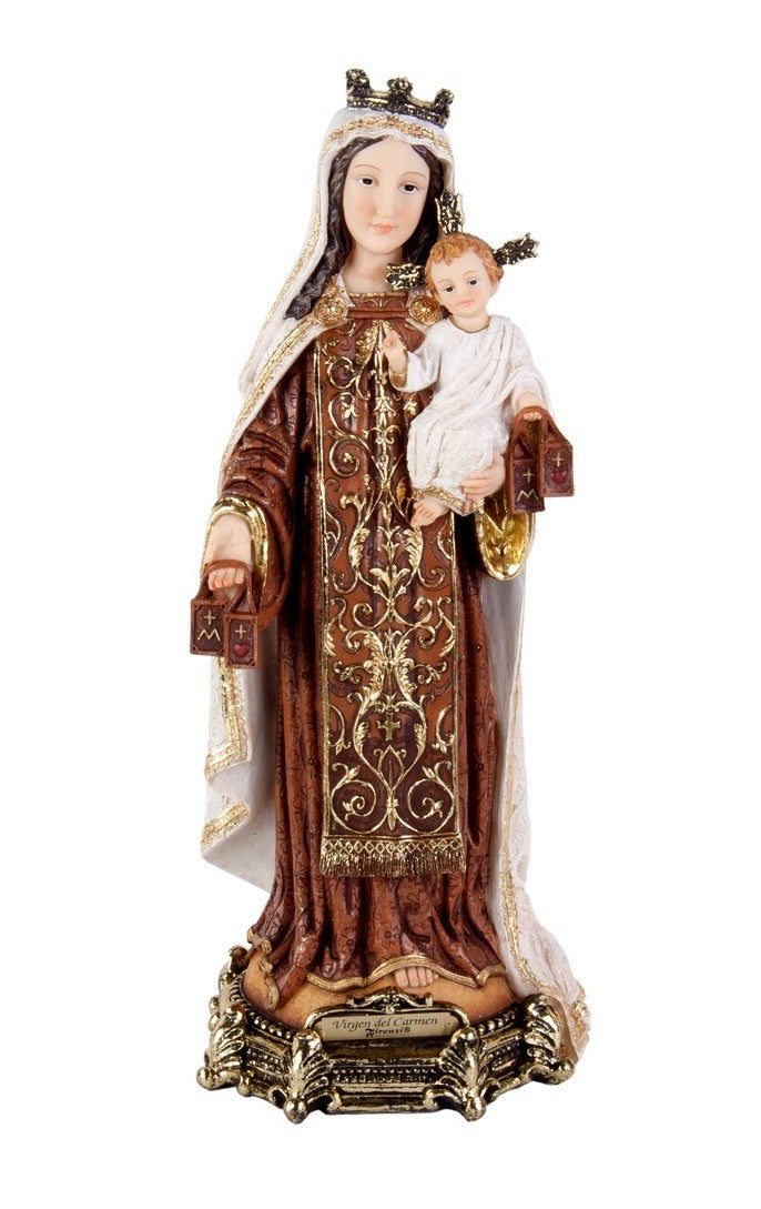 Virgen Del Carmen De 20 cm Gold