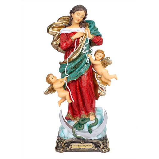 Virgen Desatanudos Gold De 20 Cm