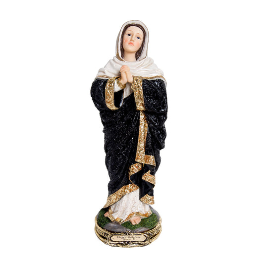 Virgen Dolorosa Gold De 30 Cm