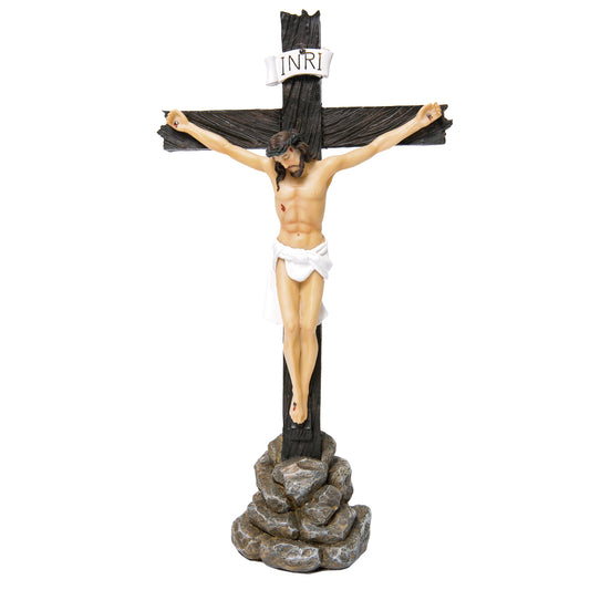 Cristo De Mesa Jesus Crucificado De 40 Cm