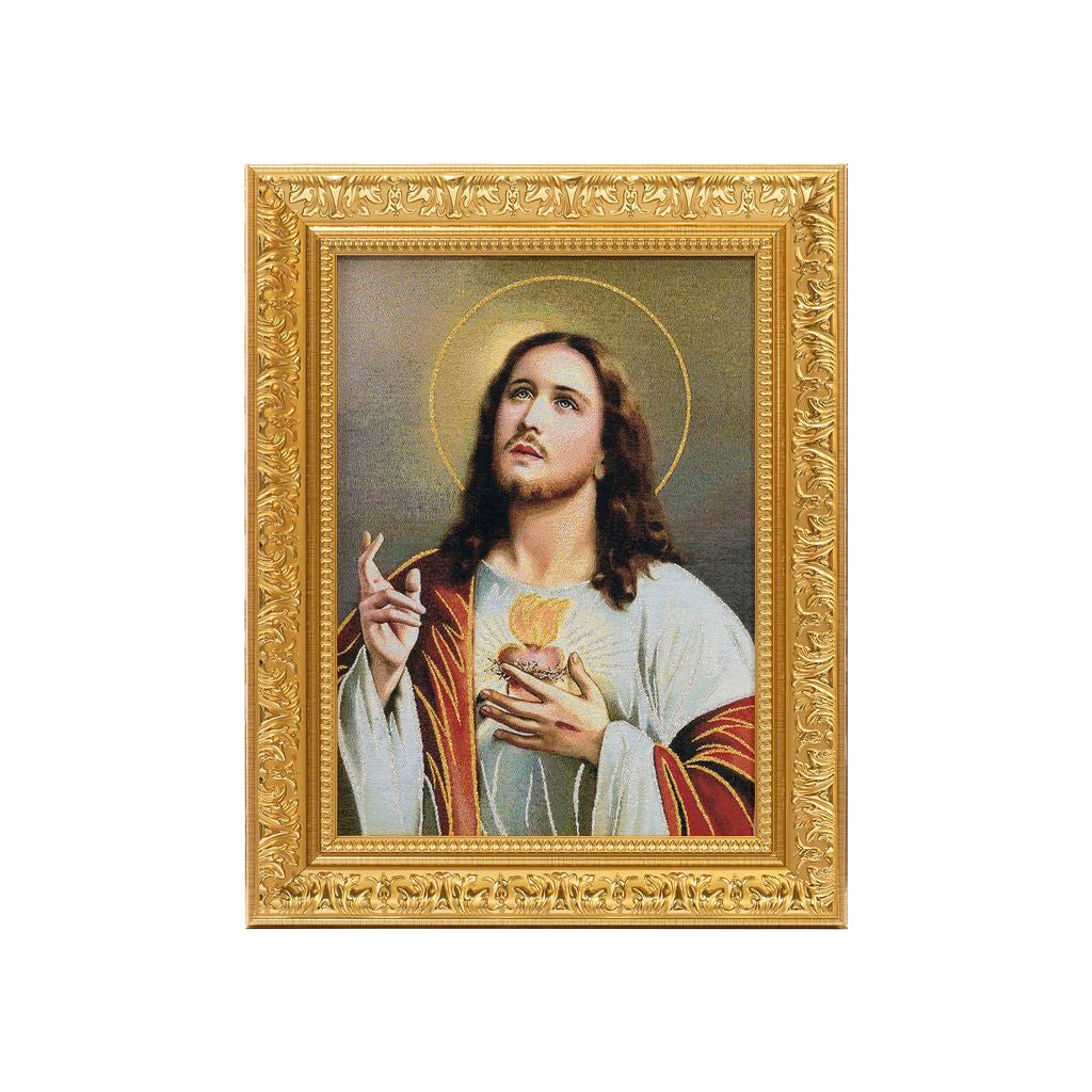 Gobelino Sagrado Corazon De Jesus De 85 x 60 cm