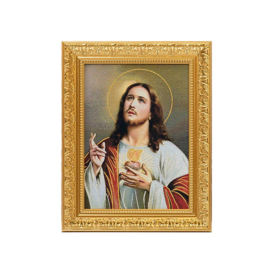 Gobelino Sagrado Corazon De Jesus De 85 x 60 cm