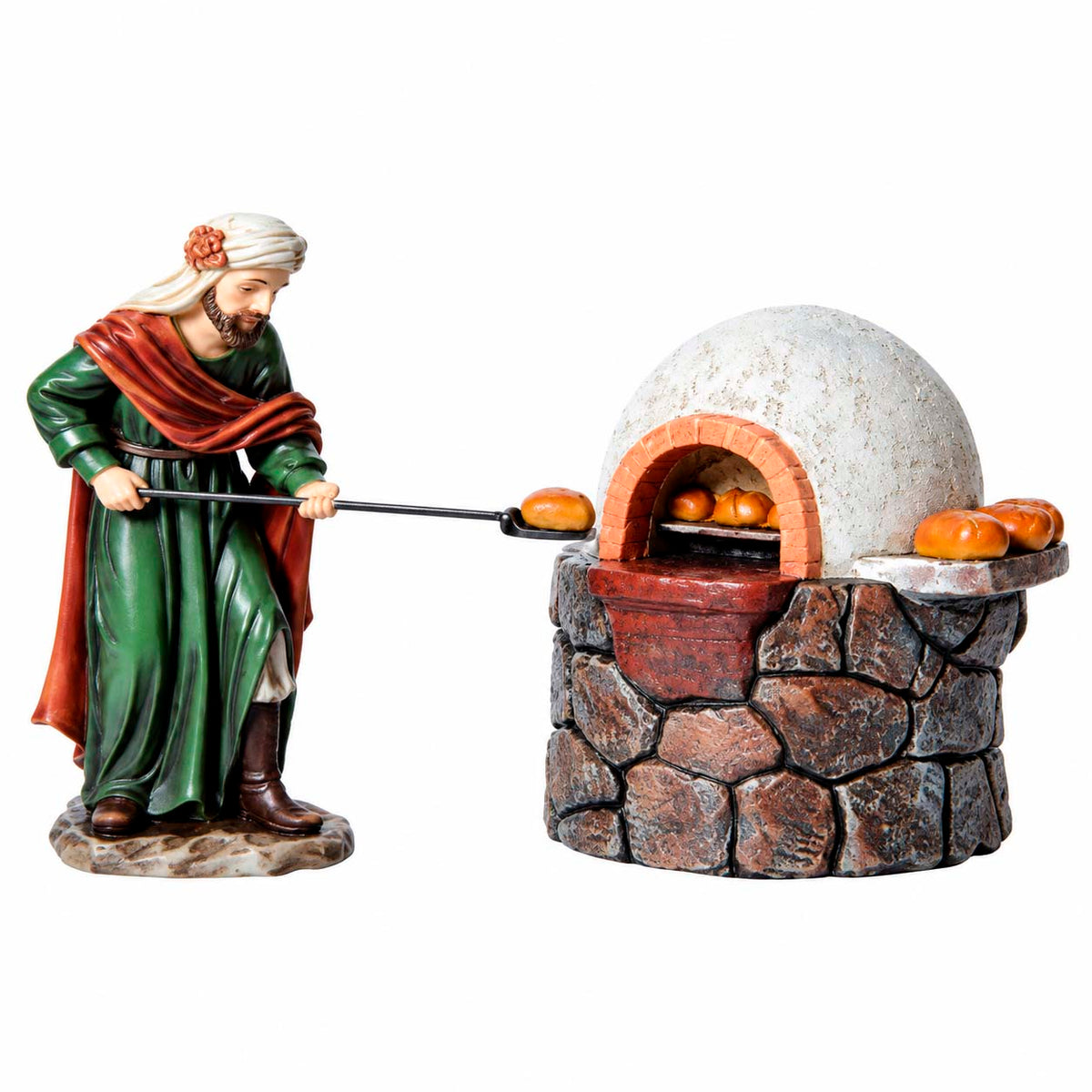 El Panadero Aldeano De 15 cm y Horno De 10 cm