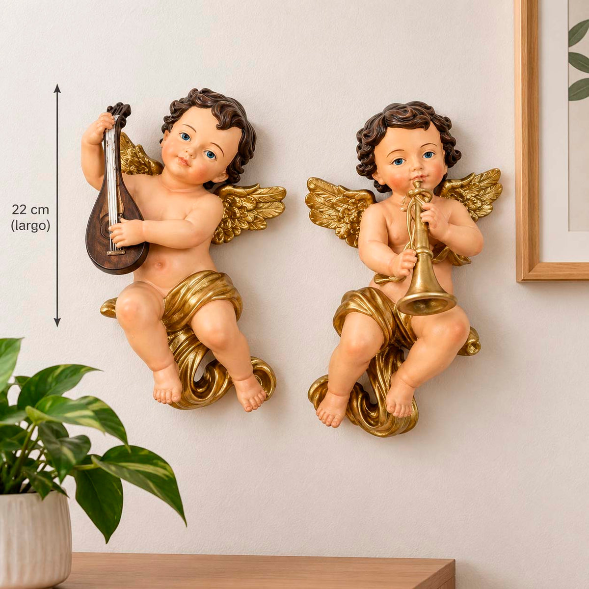 Ángel Bebé Musical De 22 Cm