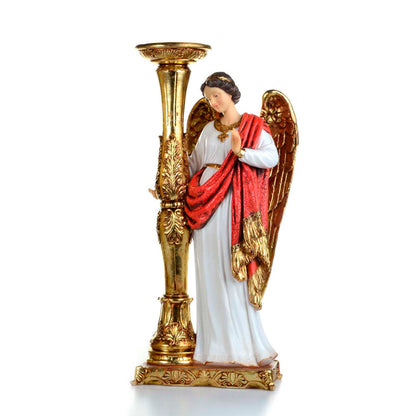 Angel Custodio De 51 Cm Candelabro