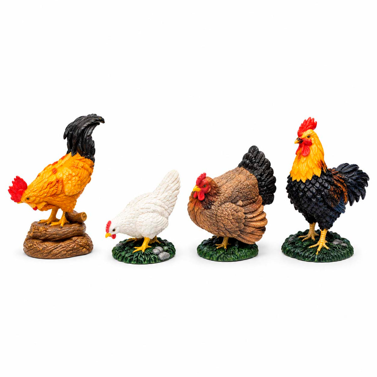 Juego De Animales 4 cm Para Pesebre Con 4 Piezas