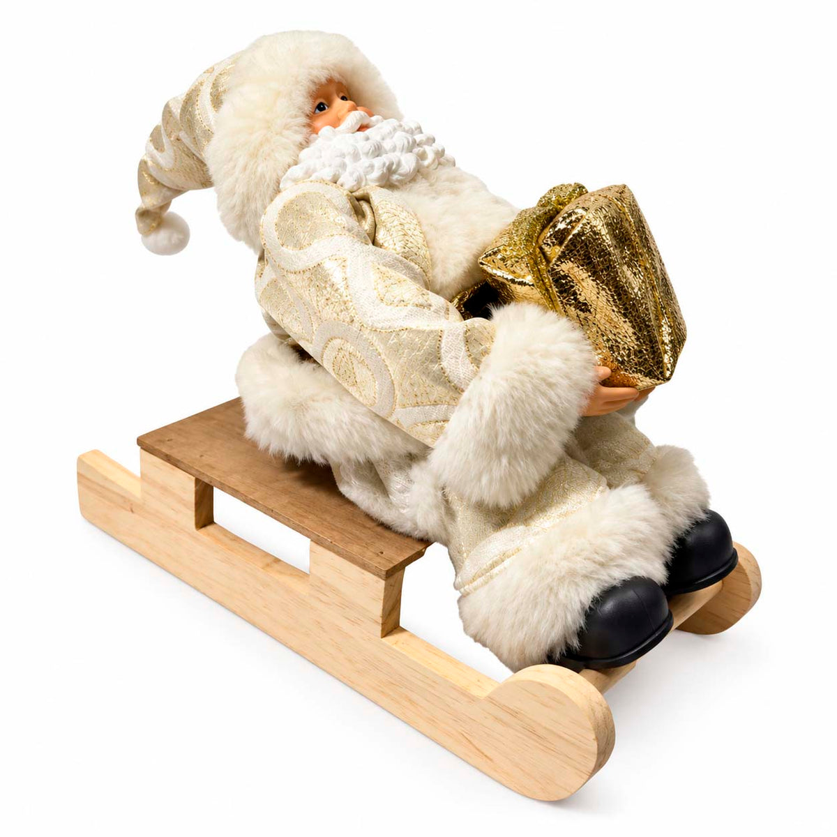 Muñeco Adorno De Santa En Trineo De 20 cm
