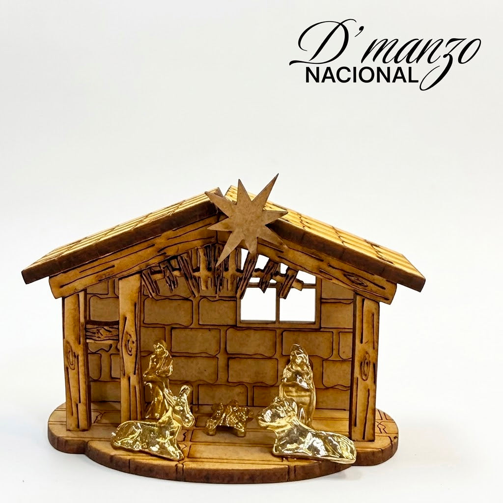 Nacimiento Pesebre De 7x4.5 Cm