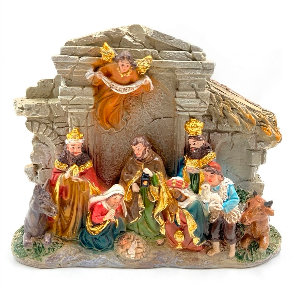 Nacimiento Pesebre Portal De 12x15 cm