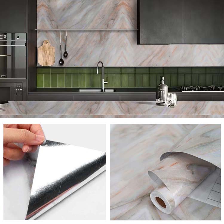 Papel Vinilo Adhesivo De 60 cm x 10 mts Brillante