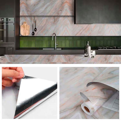 Papel Vinilo Adhesivo De 60 cm x 10 mts Brillante