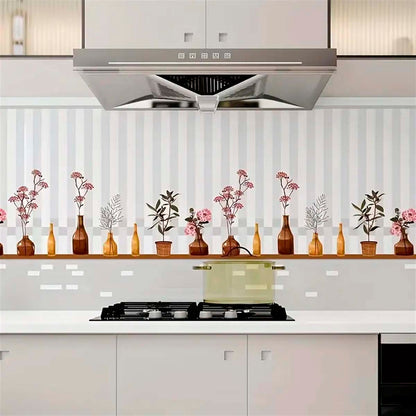 Papel Vinilo Adhesivo De 60 cm x 10 mts Brillante Cocina