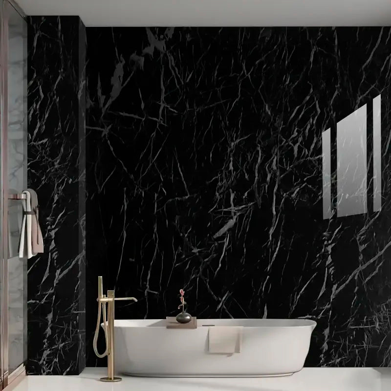 Papel Vinilo Adhesivo De 60 cm x 10 mts Marmol Brillante