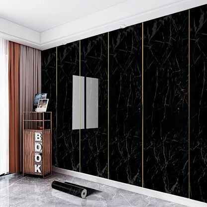 Papel Vinilo Adhesivo De 60 cm x 10 mts Marmol Brillante