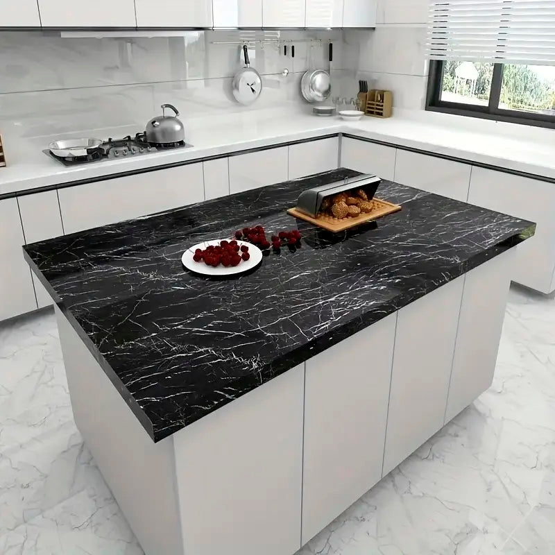 Papel Vinilo Adhesivo De 60 cm x 10 mts Marmol Brillante