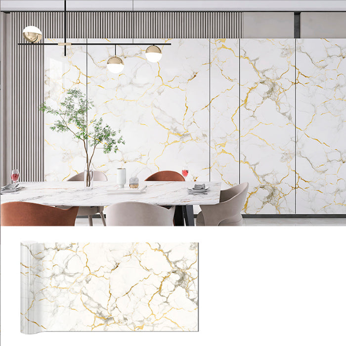 Papel Vinilo Adhesivo De 60 cm x 10 mts Marmol Brillante