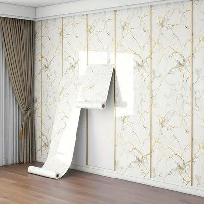 Papel Vinilo Adhesivo De 60 cm x 10 mts Marmol Brillante