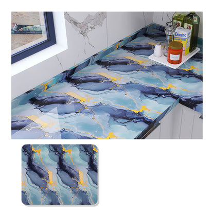 Papel Vinilo Adhesivo De 60 cm x 10 mts Marmol Brillante
