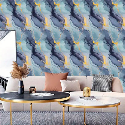 Papel Vinilo Adhesivo De 60 cm x 10 mts Marmol Brillante