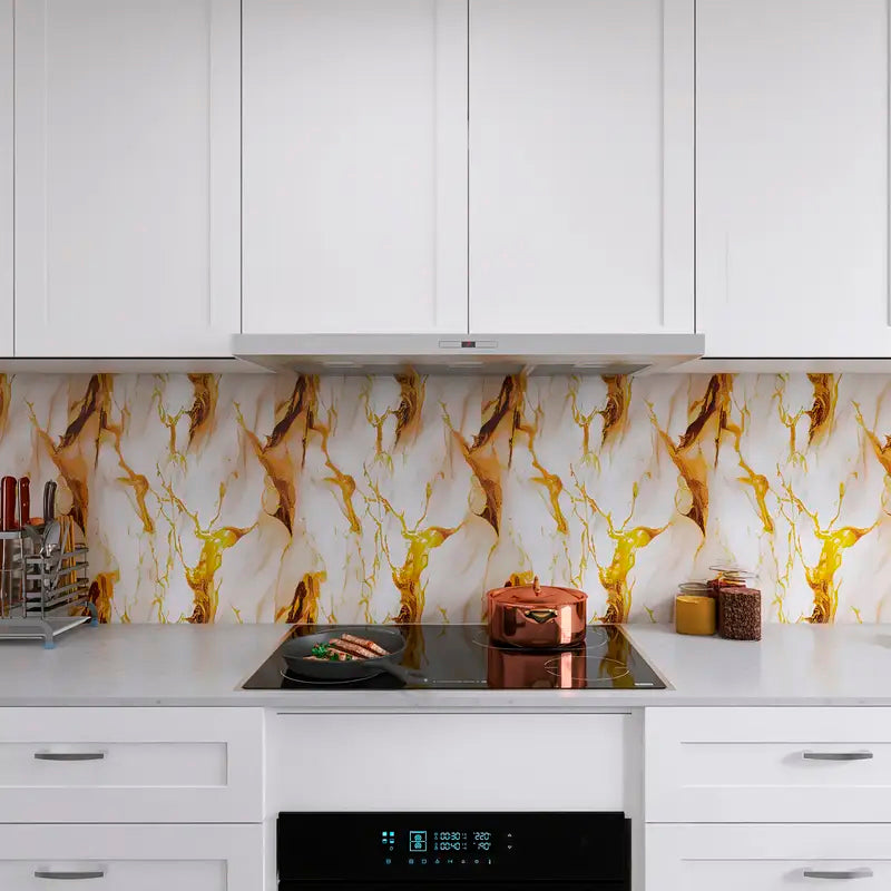 Papel Vinilo Adhesivo De 60 cm x 10 mts Marmol Brillante