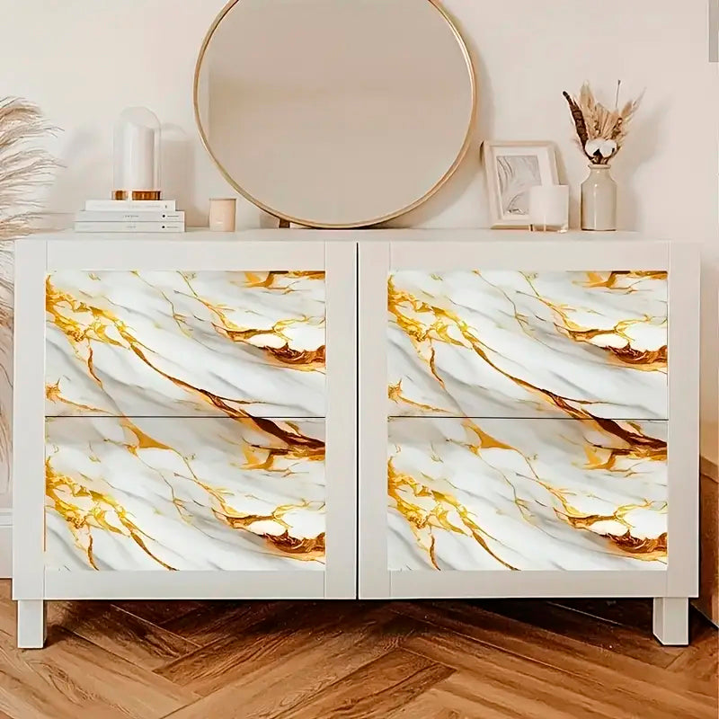 Papel Vinilo Adhesivo De 60 cm x 10 mts Marmol Brillante