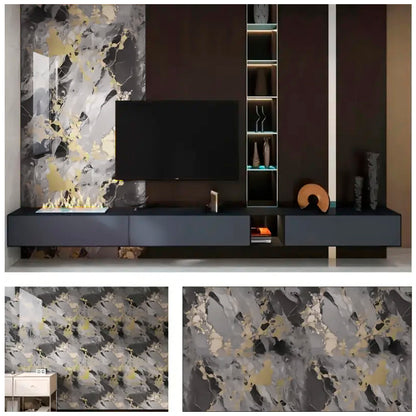 Papel Vinilo Adhesivo De 60 cm x 10 mts Marmol Brillante