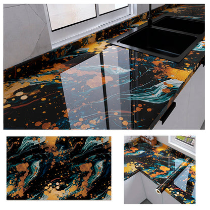 Papel Vinilo Adhesivo De 60 cm x 10 mts Marmol Brillante