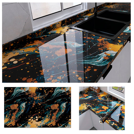 Papel Vinilo Adhesivo De 60 cm x 10 mts Marmol Brillante