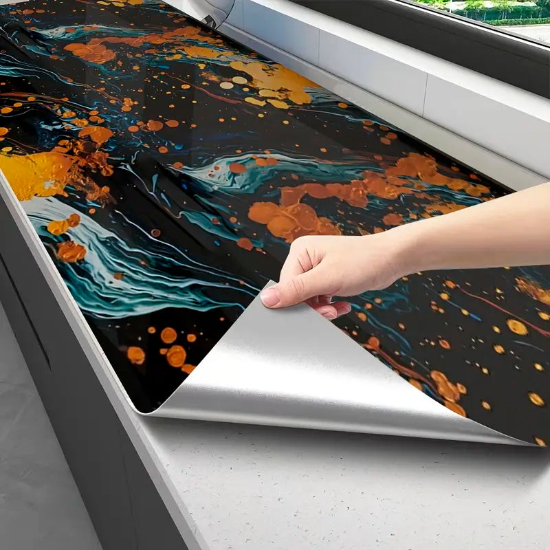 Papel Vinilo Adhesivo De 60 cm x 10 mts Marmol Brillante