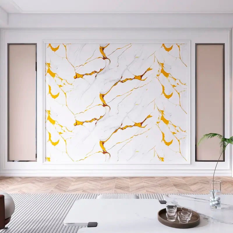 Papel Vinilo Adhesivo De 60 cm x 10 mts Marmol Brillante